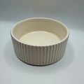 Grooved Soup/Cereal Bowl in Glossy Satin White
