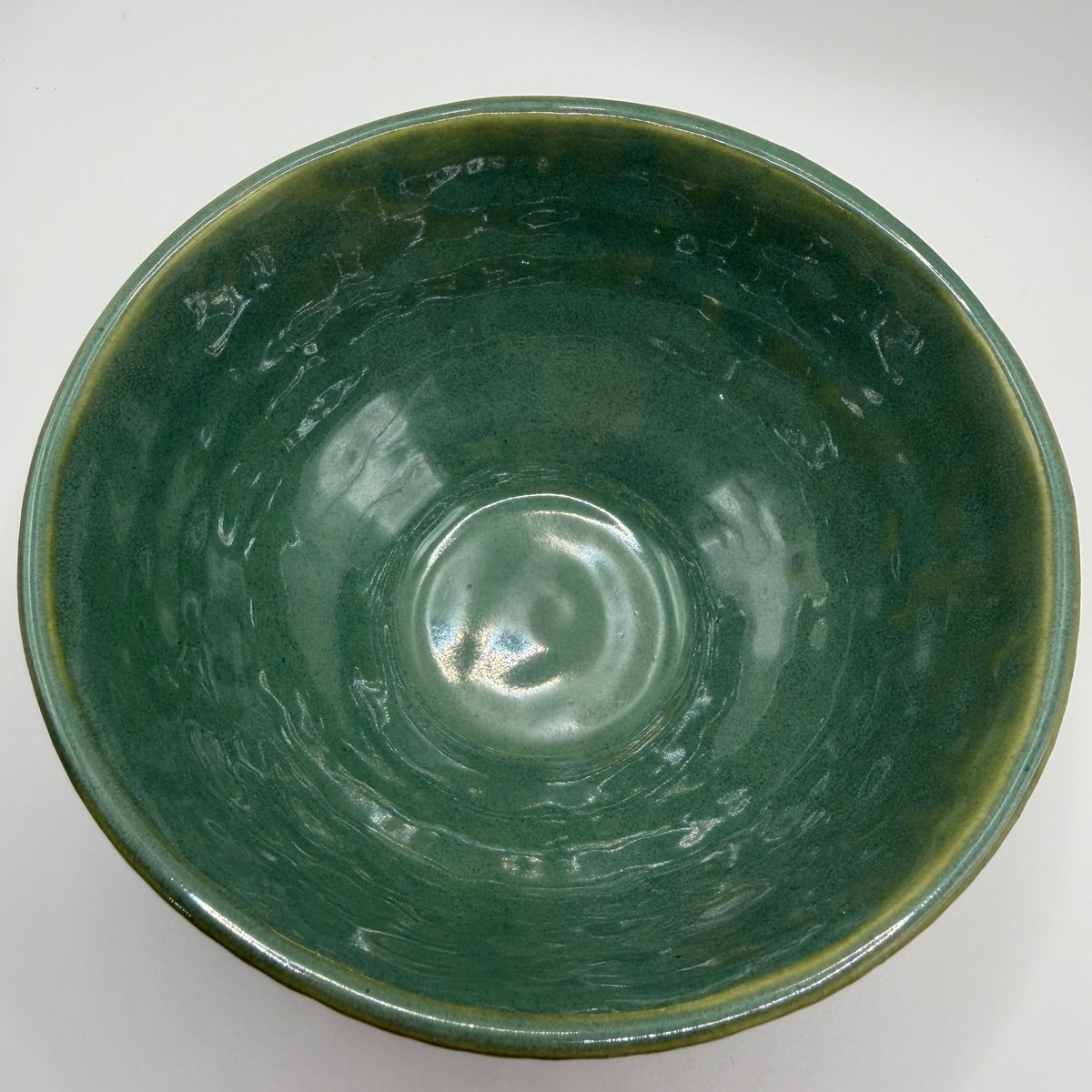 Basket-weave Soup/Cereal Bowl in Keen Green